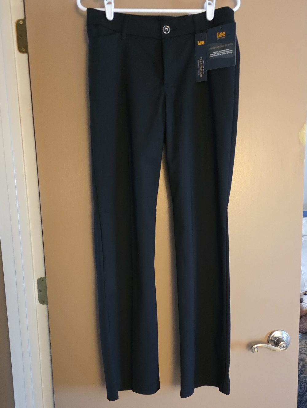 Lee Black Women's Straight-Leg Dress Pants